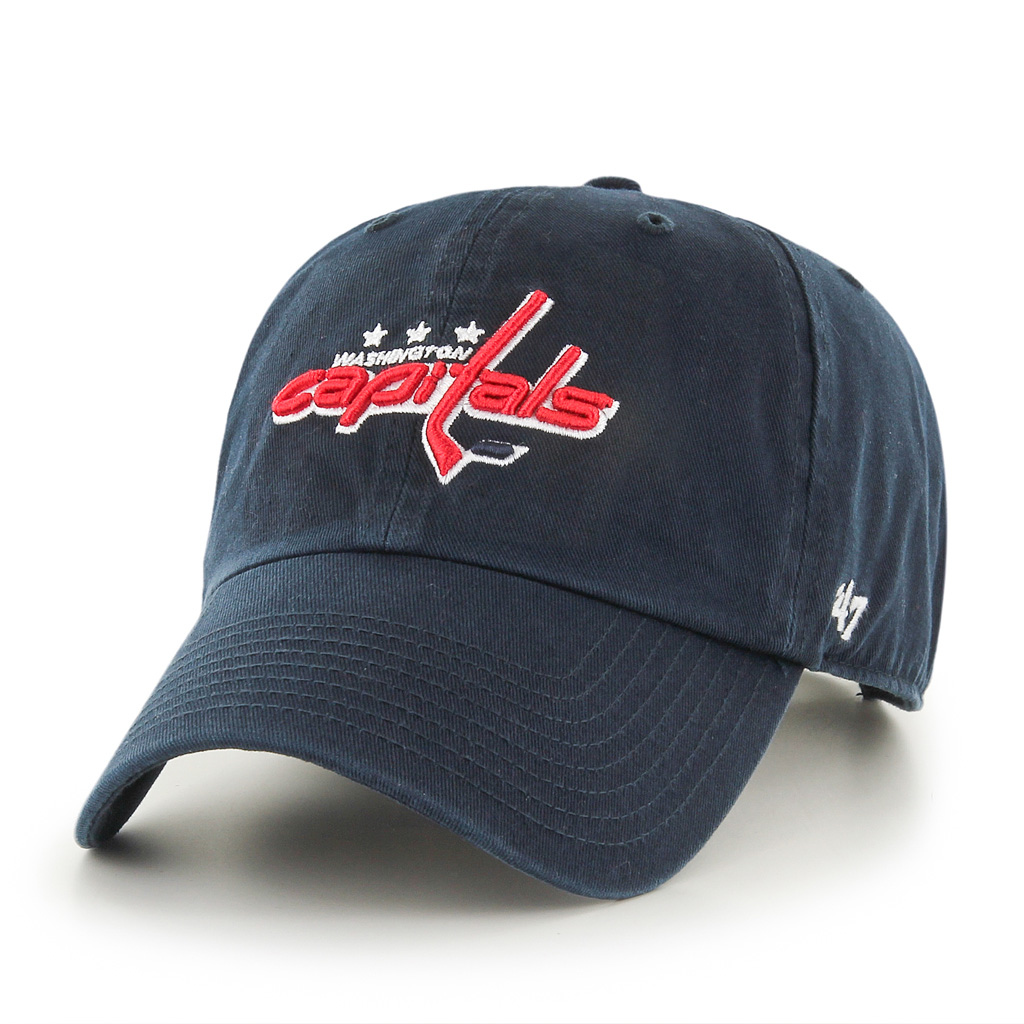 Washington Capitals '47 Brand Navy Clean Up Adjustable Hat
