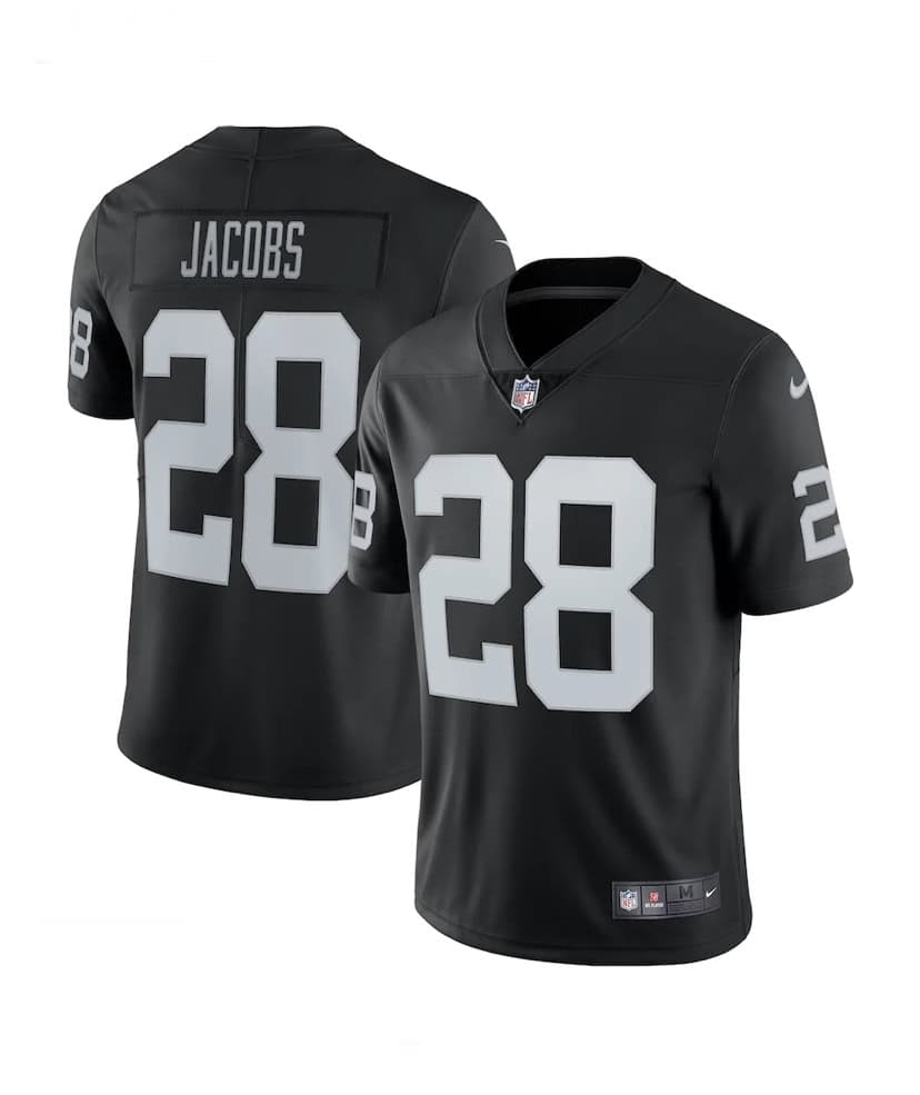 Men's Las Vegas Raiders Josh Jacobs Nike Black Vapor Limited