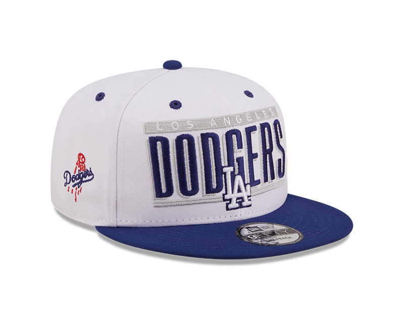 Los Angeles Dodgers New Era White/Royal Retro Title 9FIFTY Snap