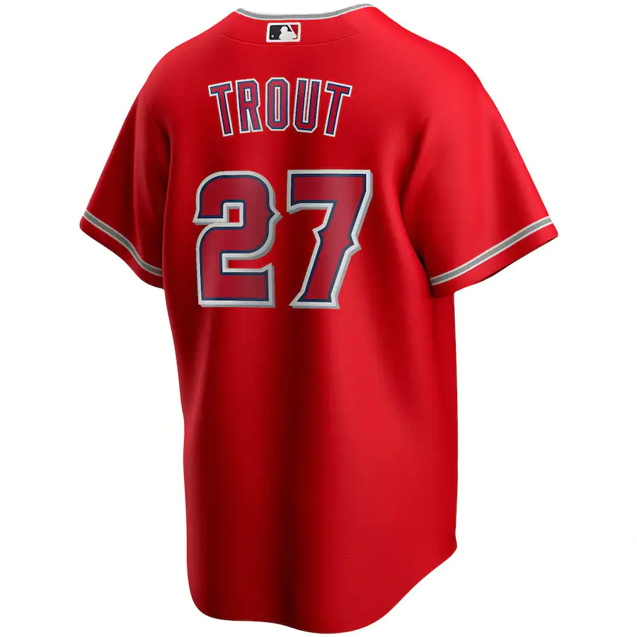 Men's Los Angeles Angels Mike Trout Nike Red Alternate Replica