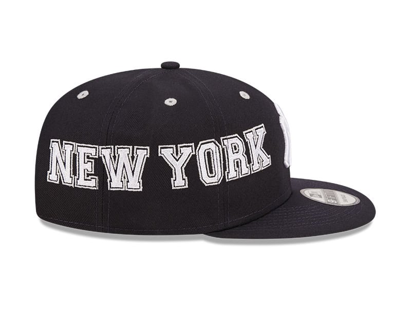 New York Yankees New Era Team Split 9FIFTY Snapback Hat - Navy