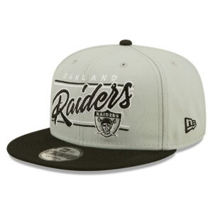 Las Vegas Raiders New Era Blackletter Cuffed Knit Hat - Black