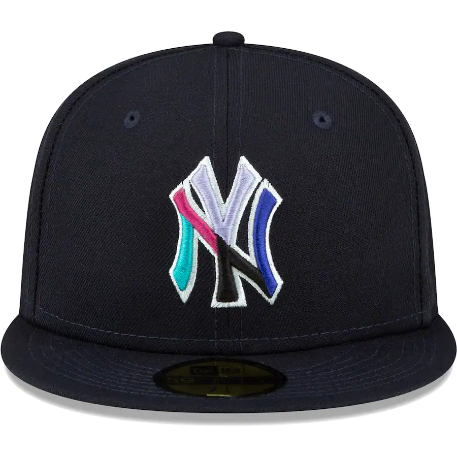 ★【Y.D. 】59FIFTY Lightning Bolts 7 3/4 NWT New Era Chain Lightning Bolt Originals Fitted Hat WHITE 7 1/2