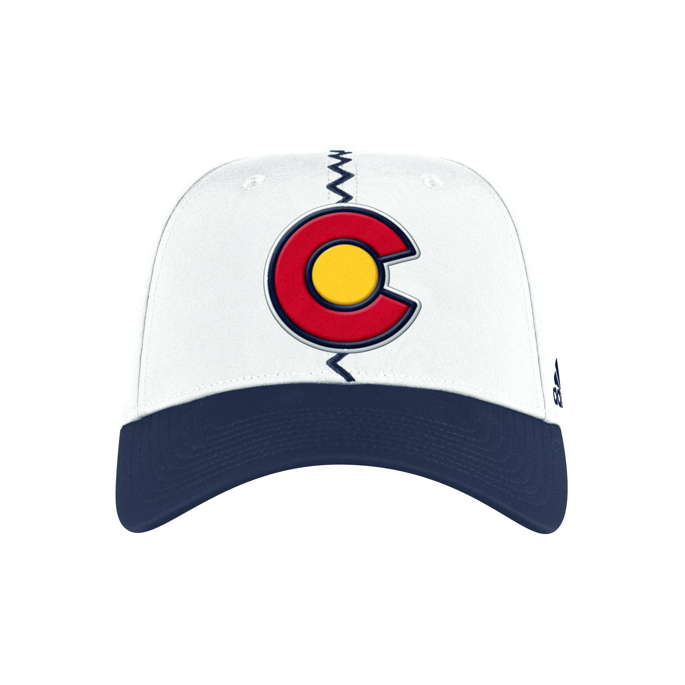 Colorado Avalanche Adidas Reverse Retro Flex Hat - White/Navy - Sports ...