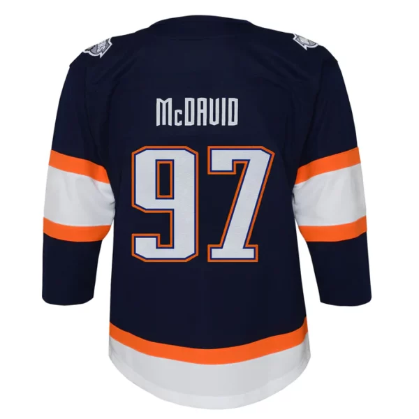 Toddler NHL Edmonton Oilers Connor McDavid Reverse Retro Navy Replica