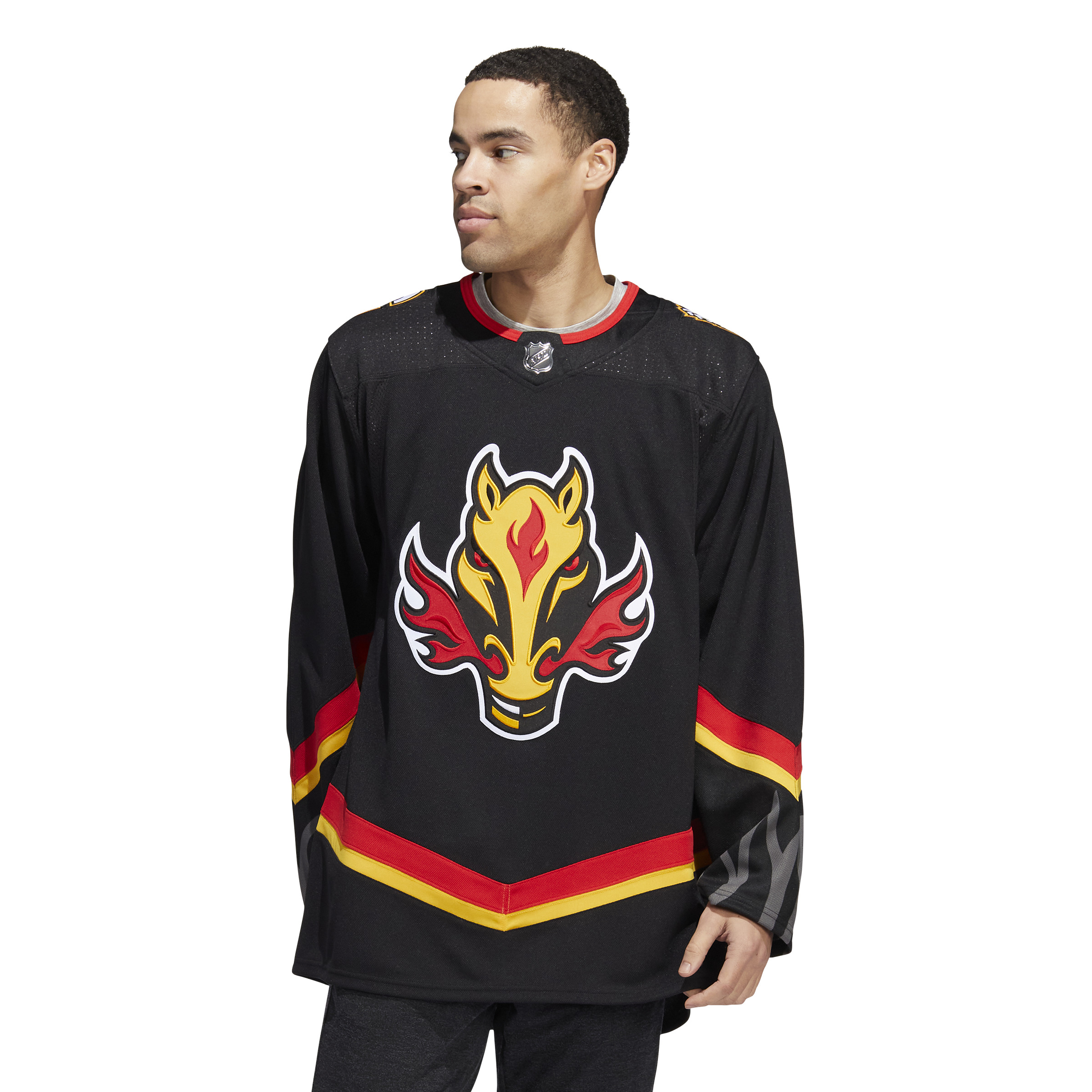 Men's NHL Calgary Flames Adidas Primegreen Alternate Black