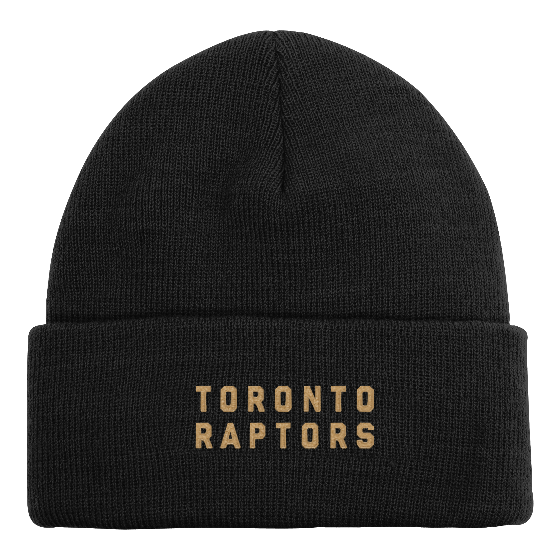 Youth Toronto Raptors Cuffed Knit Black/Gold