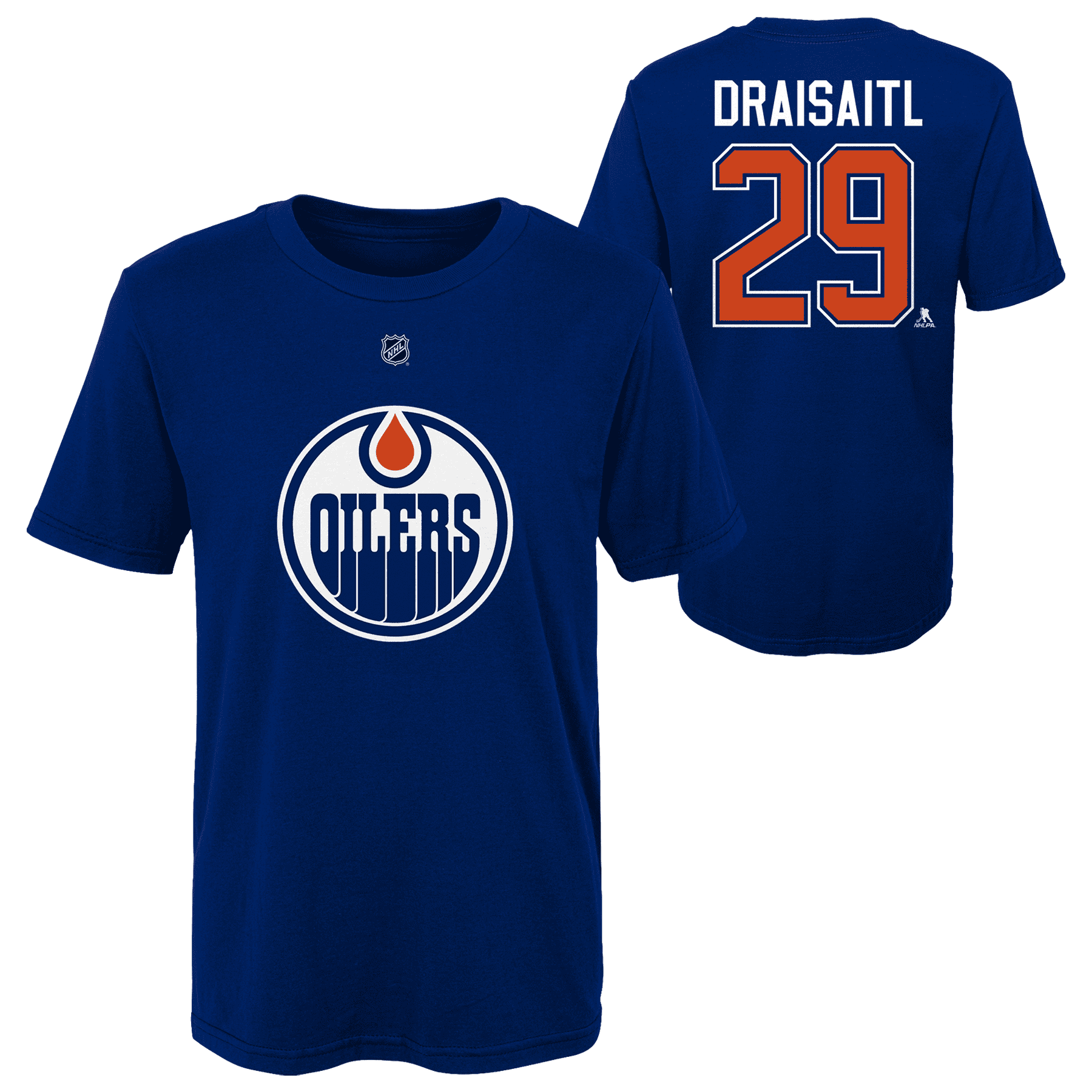 Youth Edmonton Oilers Leon Draisaitl Name & Number Royal - T-Shirt 