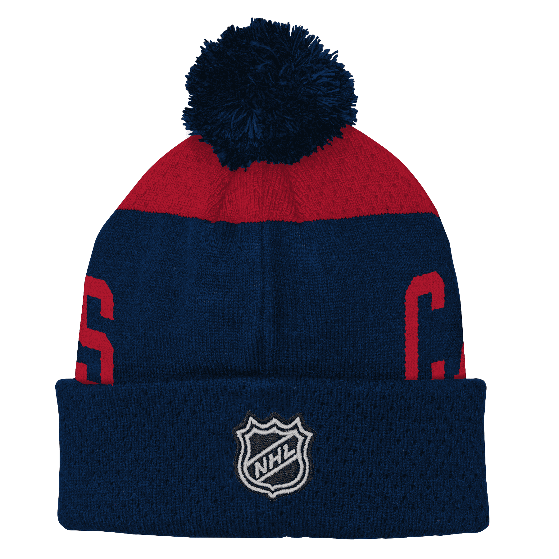 Youth Montreal Canadiens Navy/Red Stretchark Cuffed Knit Hat with