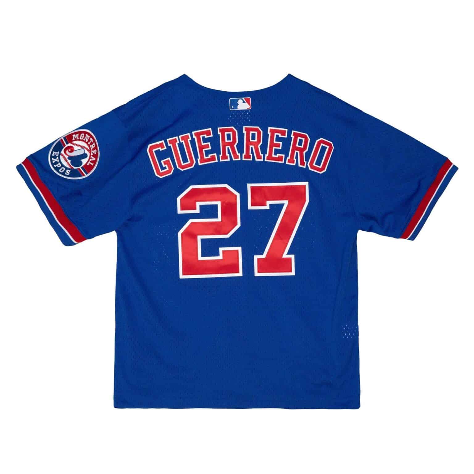Majestic Men’s Vladimir Guerrero Montreal Expos Jersey – Jackie 50th Anniversary, Alternate Blue