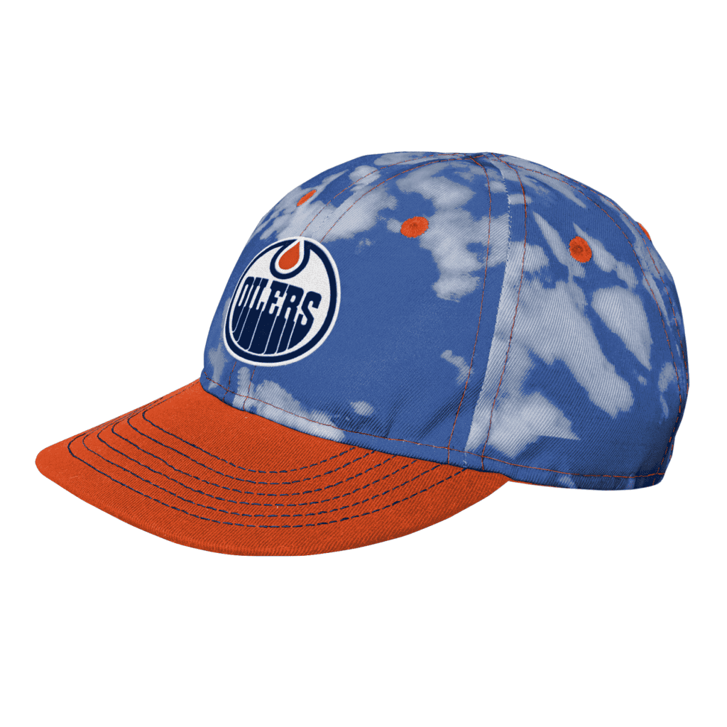 Infant NHL Edmonton Oilers Bleach Out Slouch Cap Sports Closet