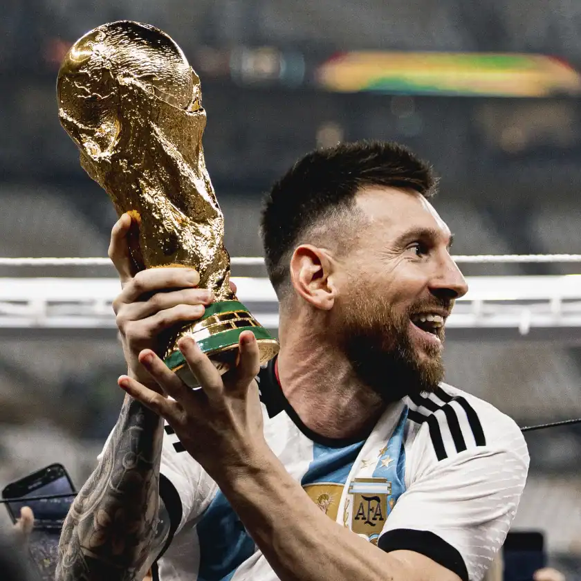 Men's Adidas Argentina National Team Lionel Messi 2022 World Cup