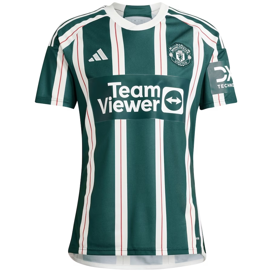 Men's Adidas Manchester United 23/24 Away Replica Jersey Green