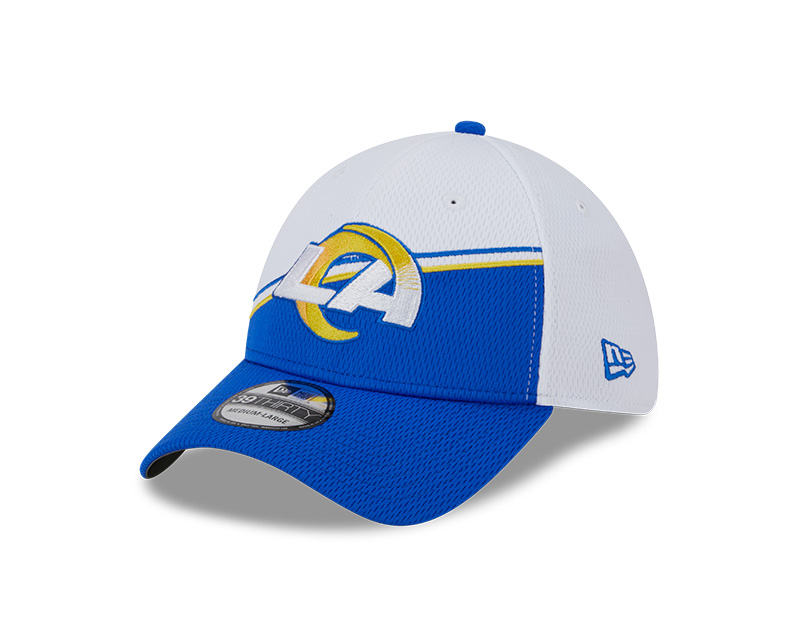 La Rams Sidelines Los Angeles Rams New Era 2023 Sideline 39THIRTY Flex Hat - White/Royal ...