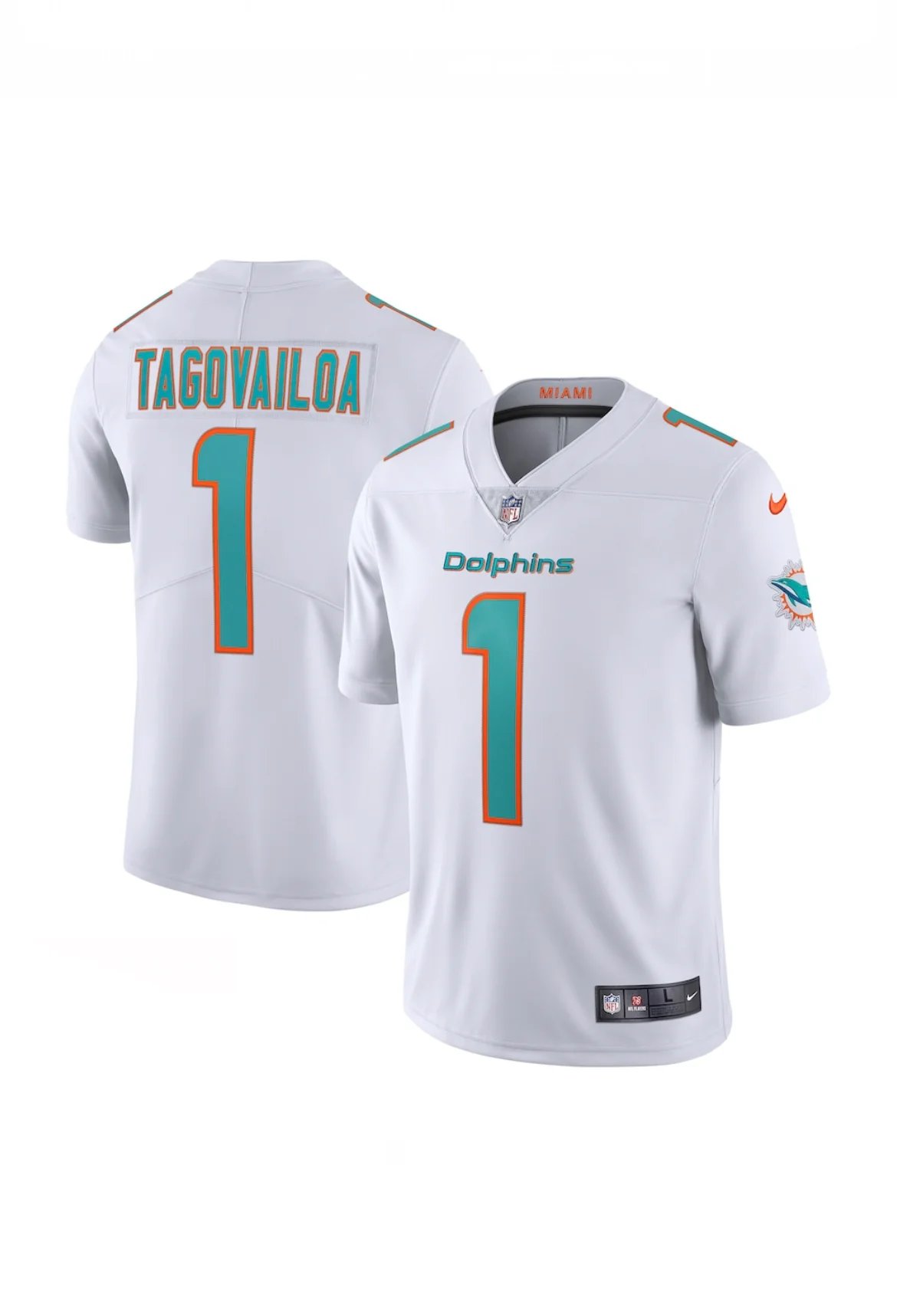Men's Miami Dolphins Tua Tagovailoa Nike White Vapor Limited