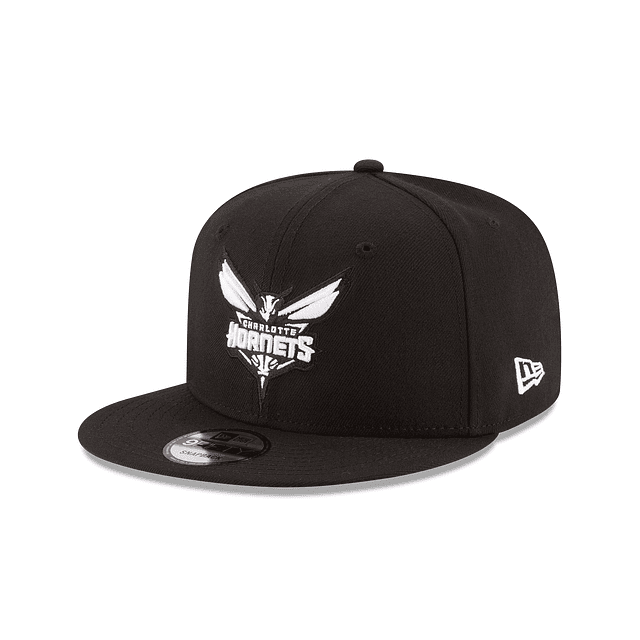 Charlotte Hornets New Era Basic 9FIFTY Snapback Hat - Black