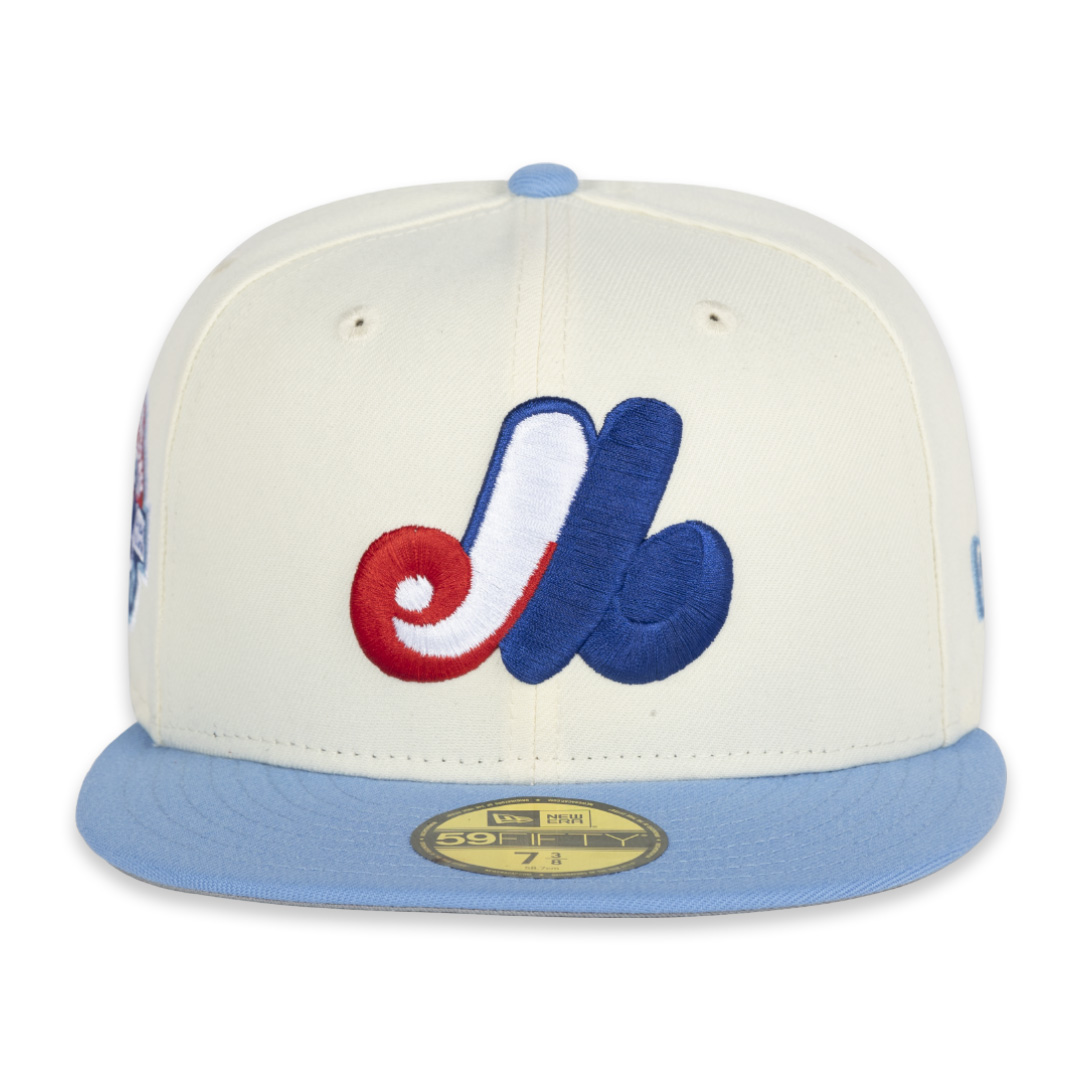 Montreal Expos New Era Chrome Sky Collection 59FIFTY Fitted Hat