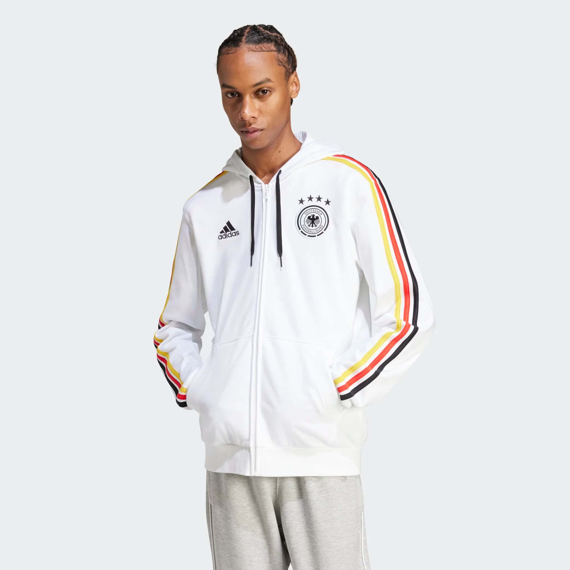 Men's Germany National Soccer Team Adidas DNA Full-Zip Hoodie