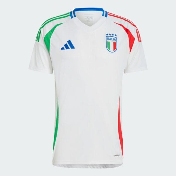 Men's Adidas Italy National Team 24/25 Away Replica Jersey - White