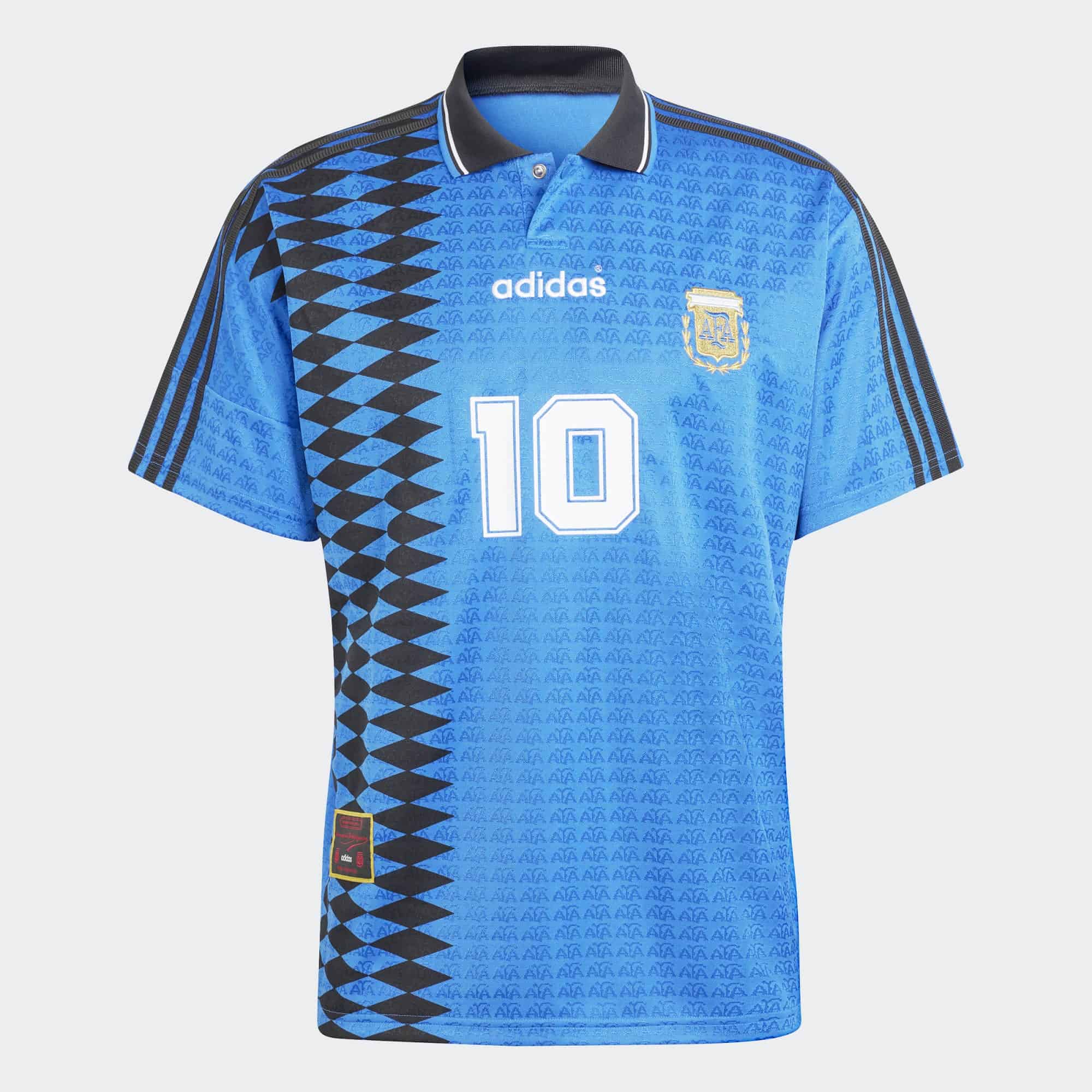 ウェア 1994 Argentina adidas Reissue Jersey Men's Adidas Argentina National Team 1994 Away Replica Jersey