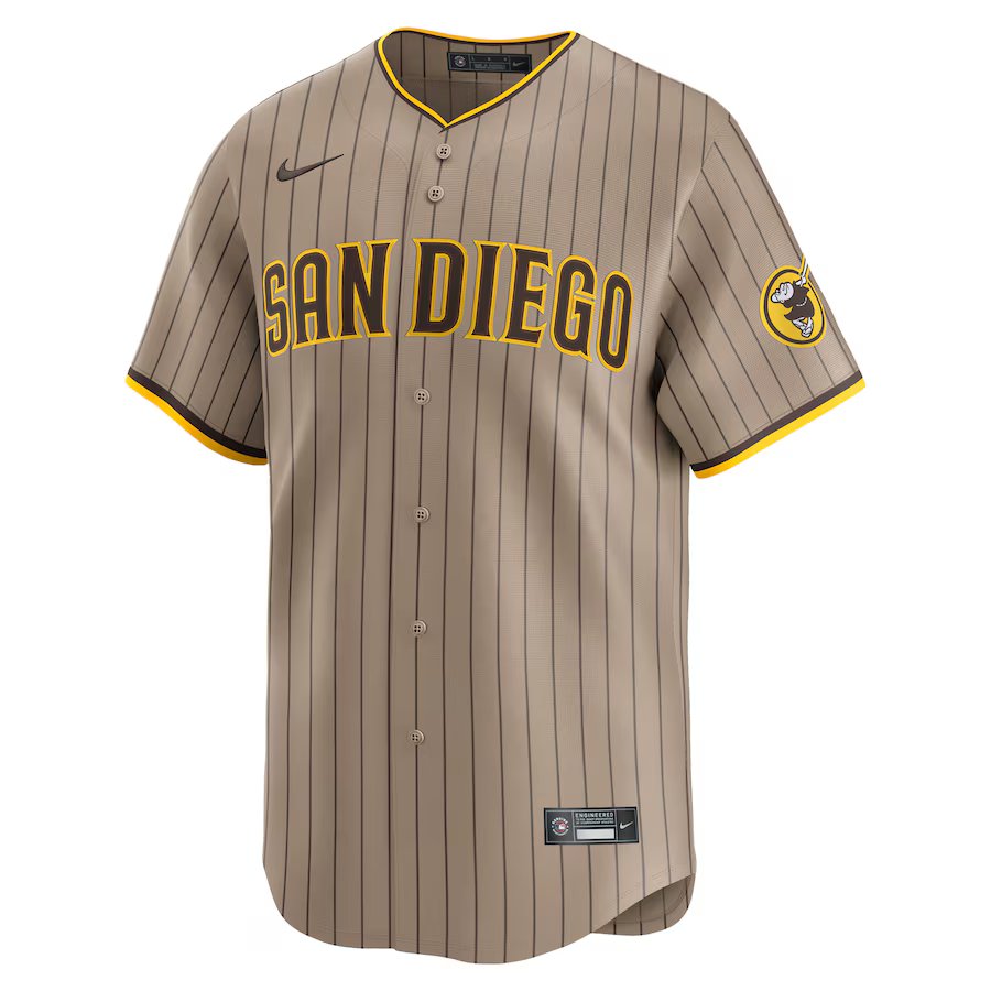 Men's San Diego Padres Nike Tan Alternate Limited Jersey