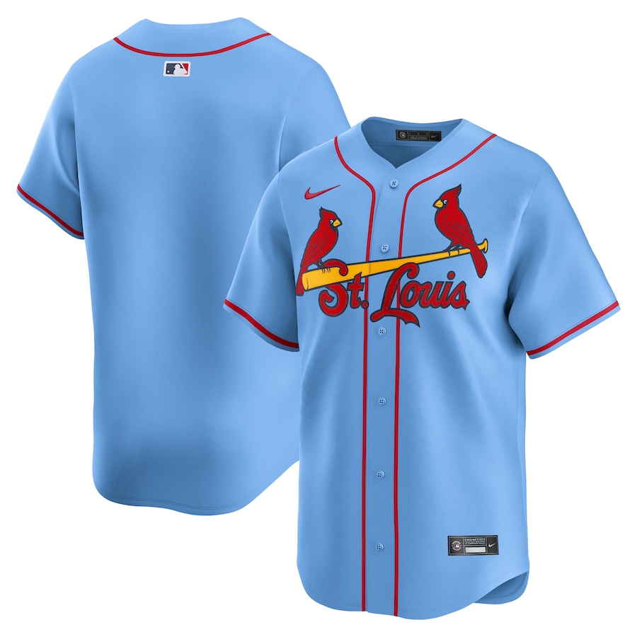 Men's St. Louis Cardinals Nike Light Blue Alternate Limited