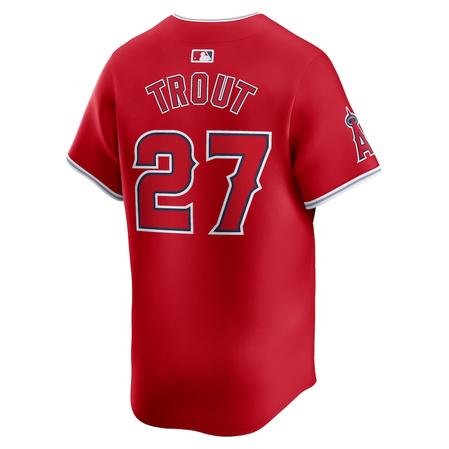 Men's Los Angeles Angels Mike Trout Nike Red Alternate