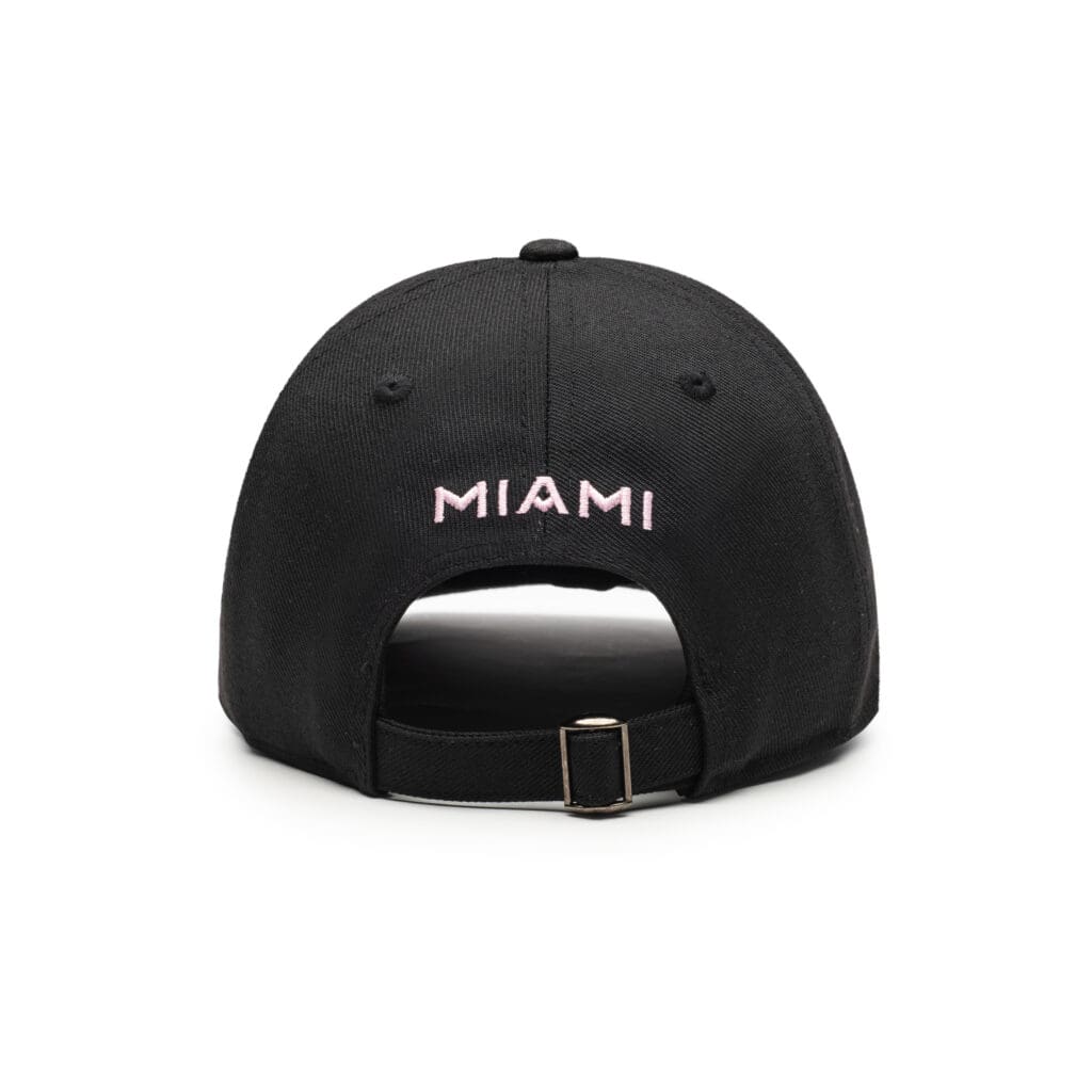 Inter Miami CF Fan Ink Standard Adjustable Hat - Black - Sports Closet