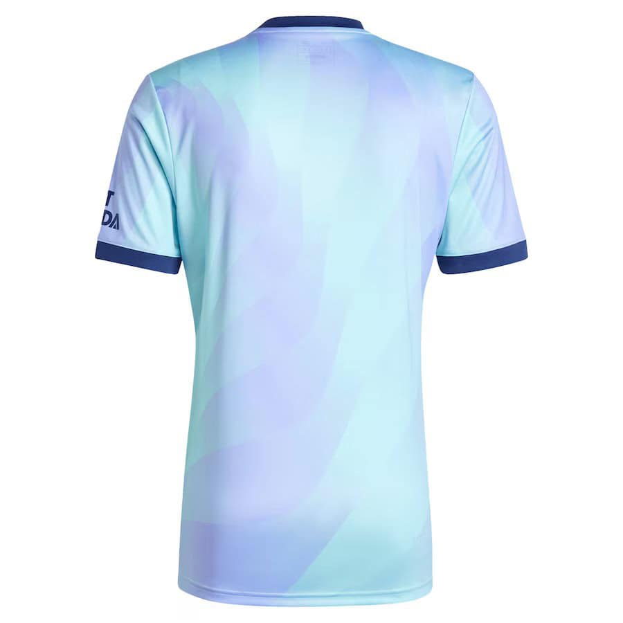 Men's Arsenal Adidas 24/25 Third Replica Jersey - Aqua - Sports Closet