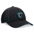 Men's San Jose Sharks Fanatics Black 2025 NHL Draft Authentic Pro On-Stage Podium A-Frame