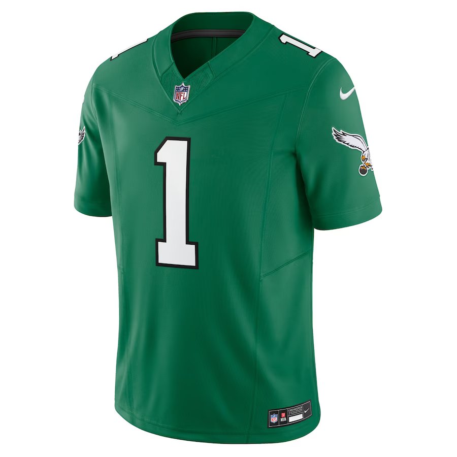 Men s Philadelphia Eagles Jalen Hurts Nike Vapor F.U.S.E. Limited Jersey Kelly Green Sports Closet