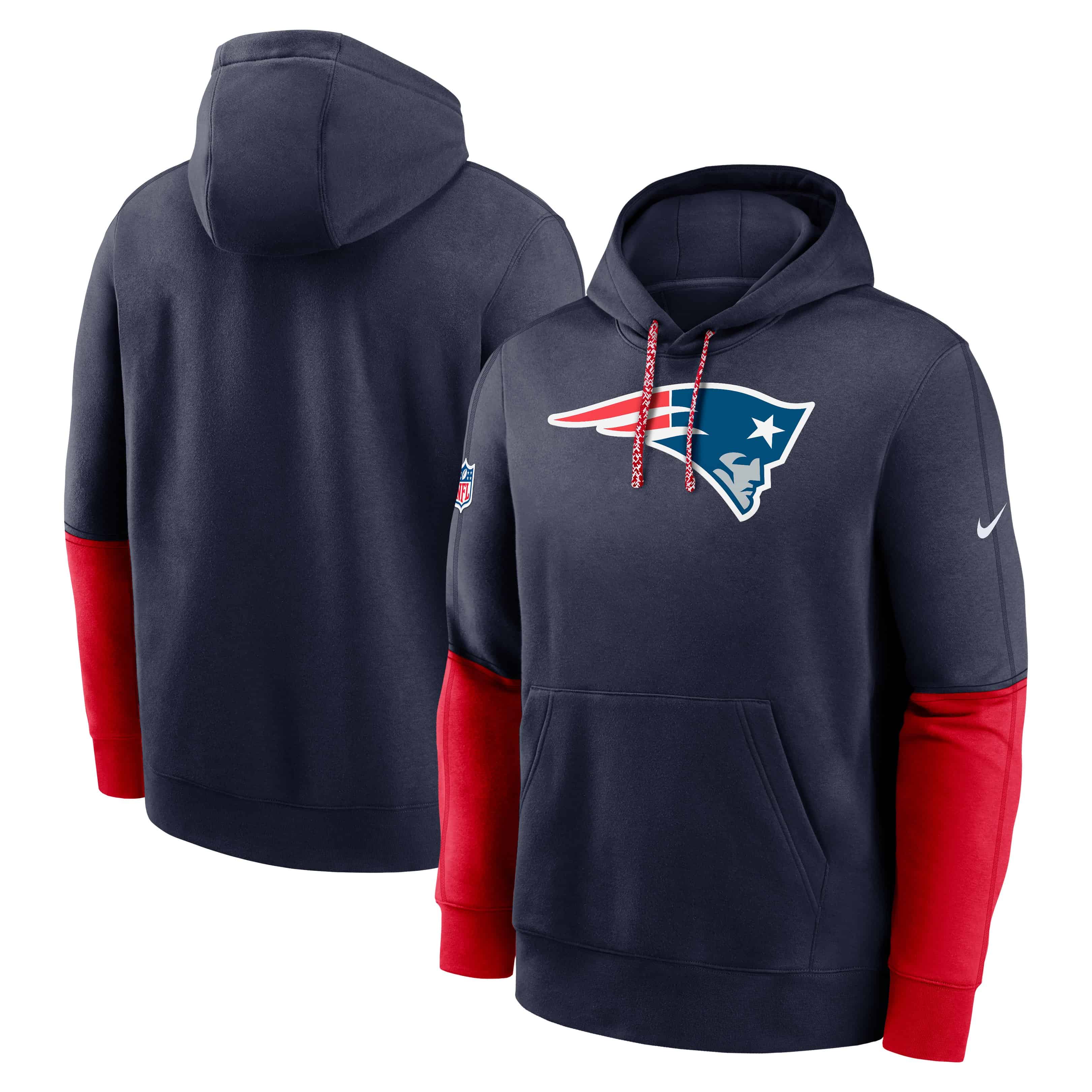 Men's New England Patriots Nike 2024 NFL Sideline Club Fleece