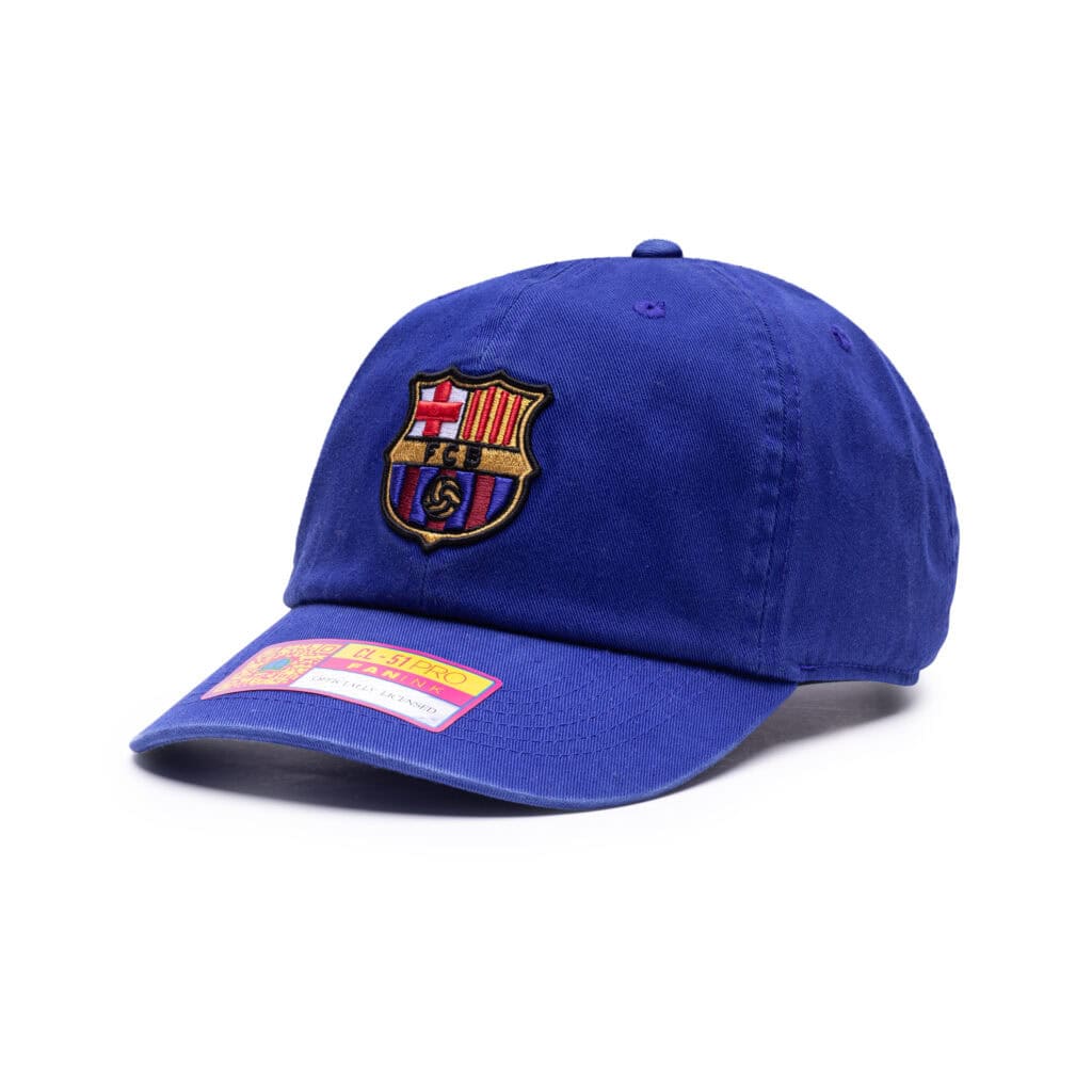 FC Barcelona Fan Ink Classic Adjustable Hat - Blue - Sports Closet