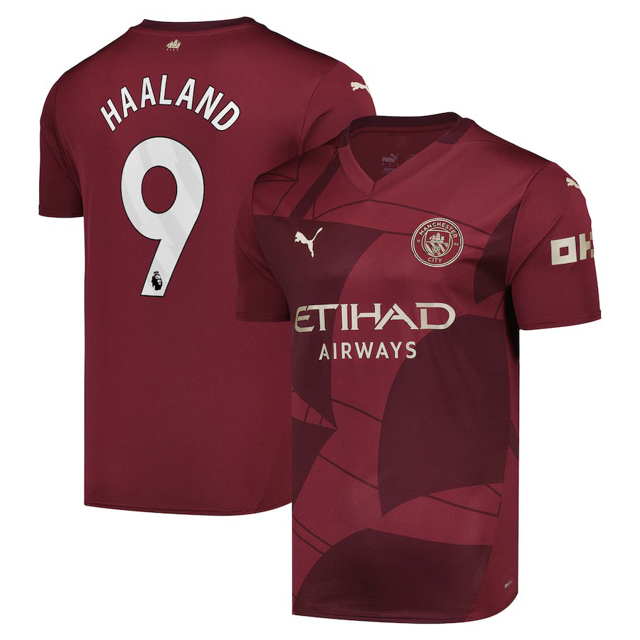 Manchester City 2023/2024 #17.デブライネ 2023-24 Manchester City Player Issue 1/4 Zip Training Top