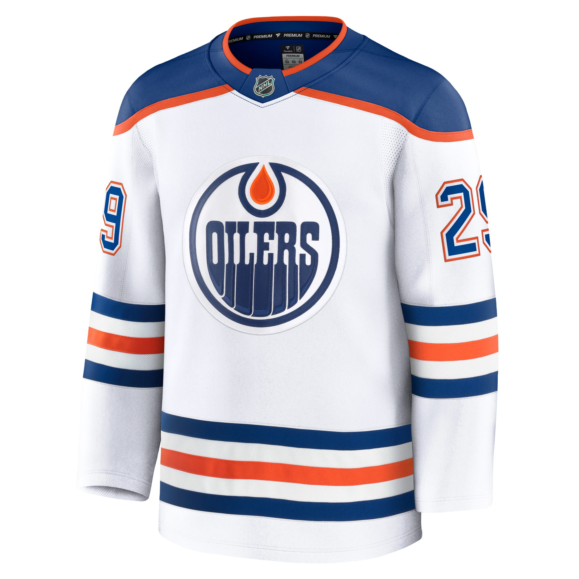 Leon Draisaitl Edmonton Oilers Fanatics Away Premium Player Jersey White