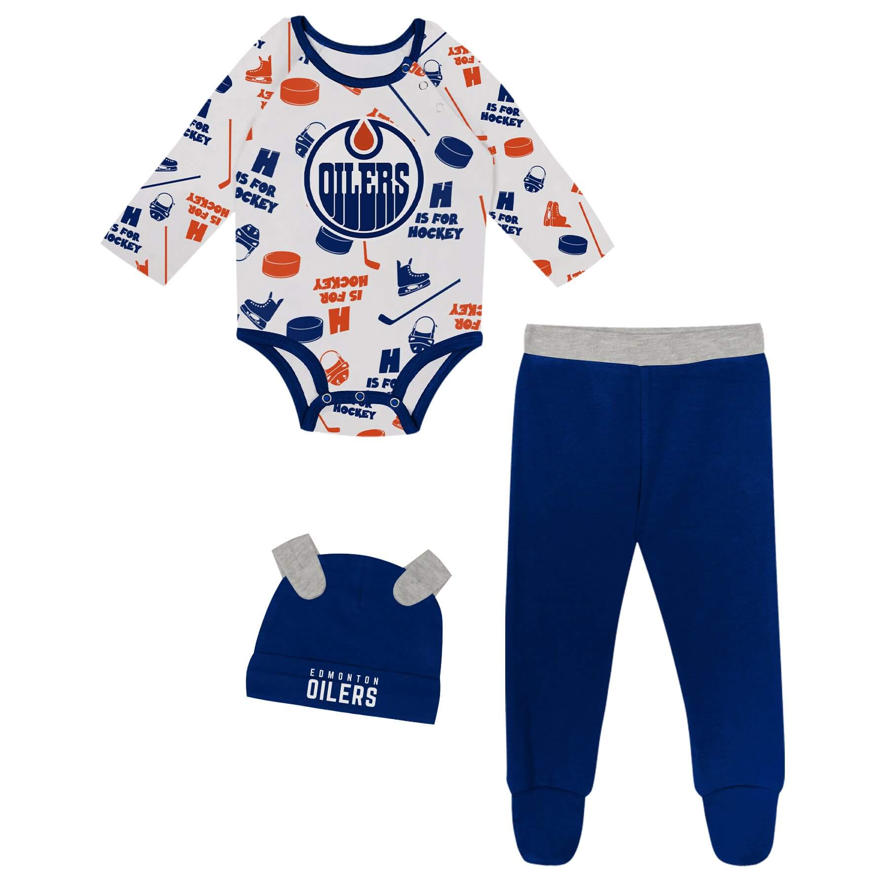 Oilers Baby Volcom Baby Boys Newborn-9 Months Long Sleeve Striped