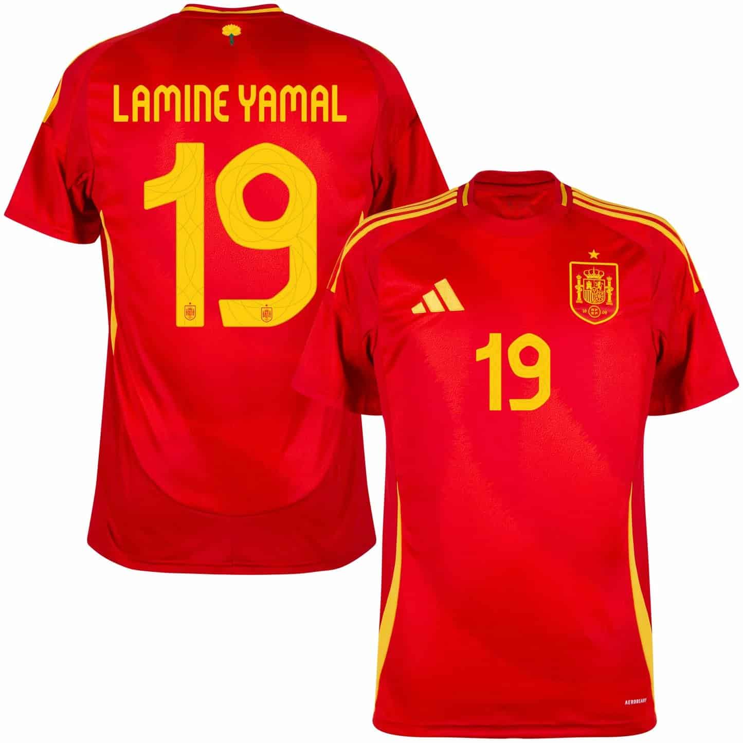 Men's Lamine Yamal Spain National Team 24/25 Home Replica Jersey