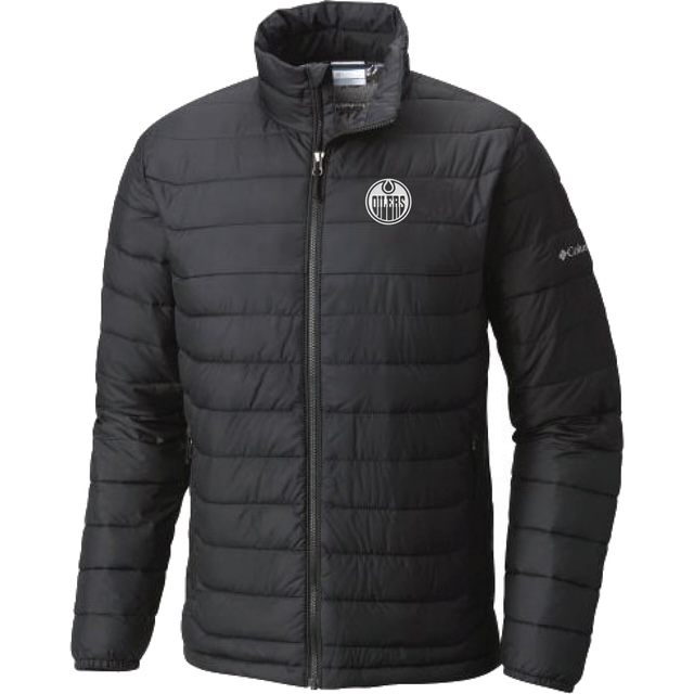 Men's Edmonton Oilers Columbia Powder Lite Jacket Black Sports