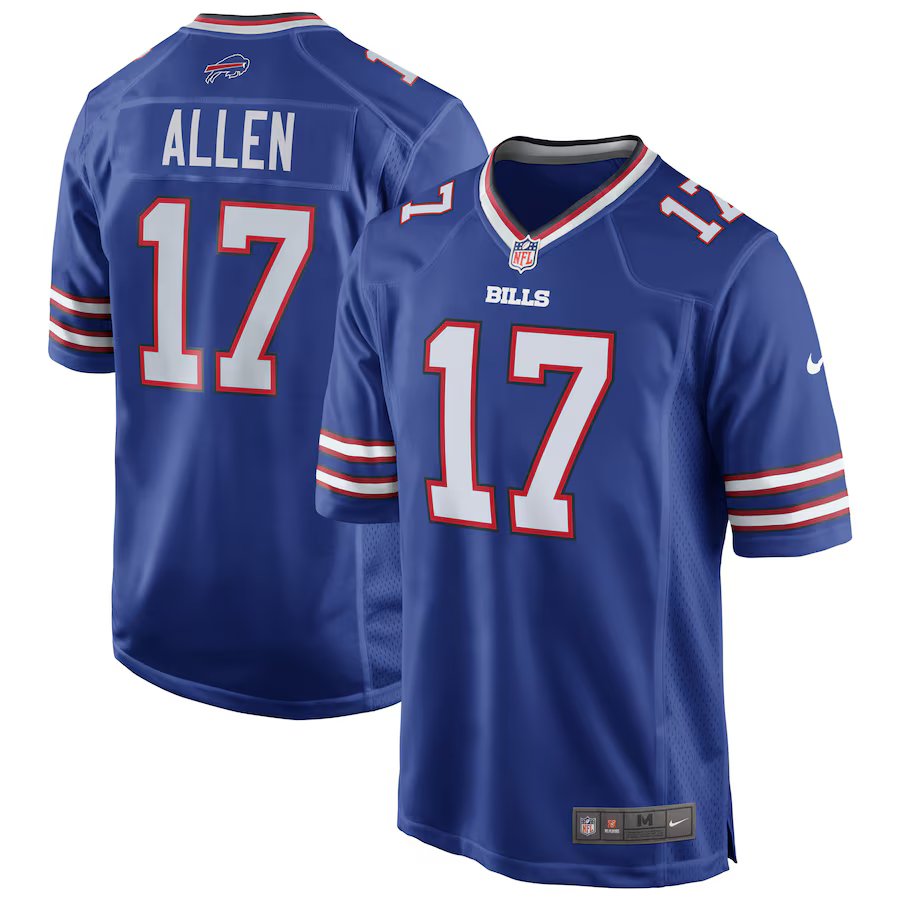 Men's Buffalo Bills Josh Allen Nike Home Game Player Jersey Royal