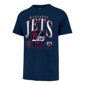 Men's Winnipeg Jets '47 Brand Crease T-Shirt - Navy - Sports Closet