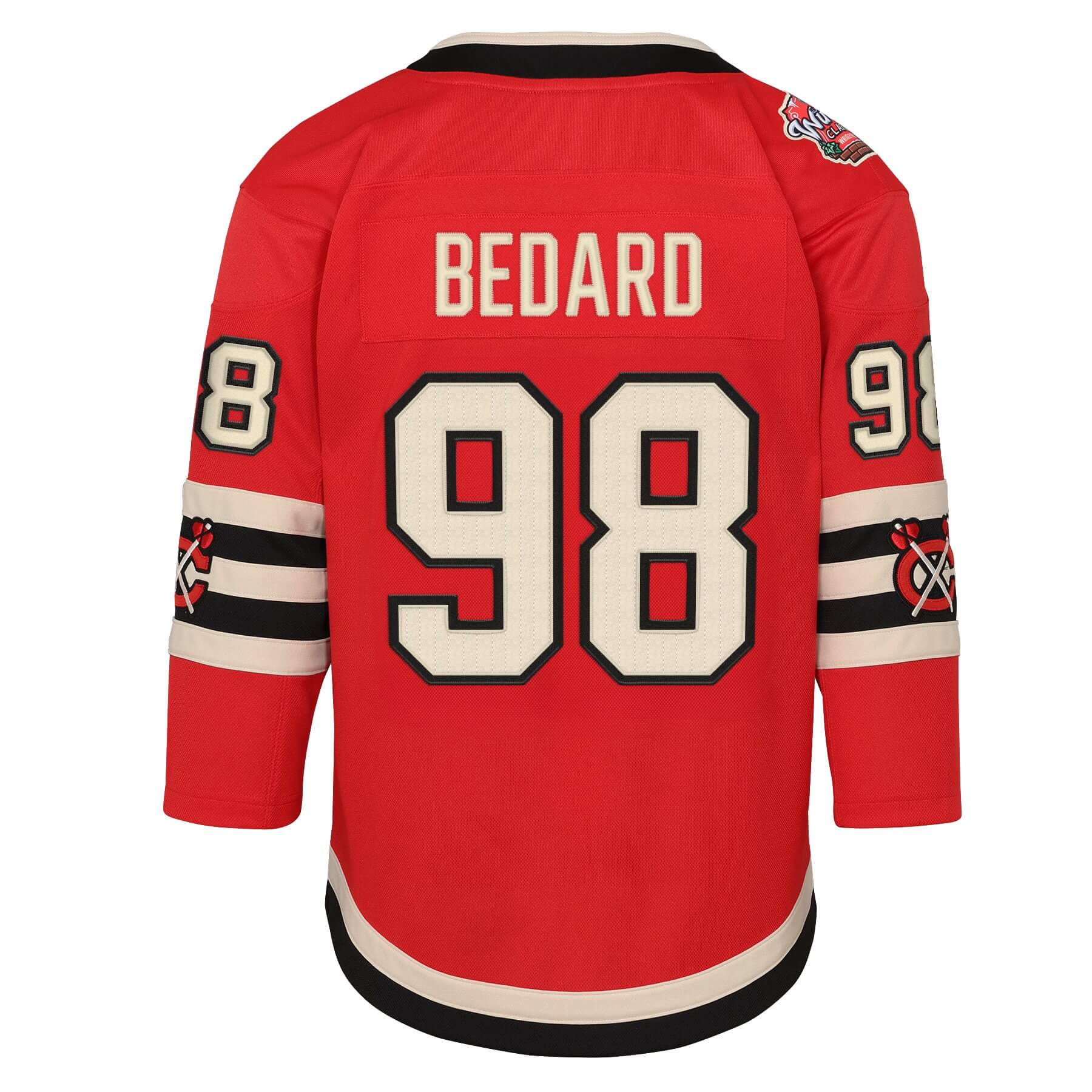 Youth Chicago Blackhawks Connor Bedard 2025 Winter Classic Red Replica  Jersey