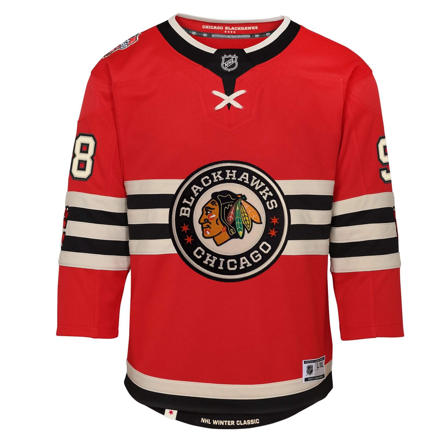 Youth Chicago Blackhawks Connor Bedard 2025 Winter Classic Red Replica  Jersey