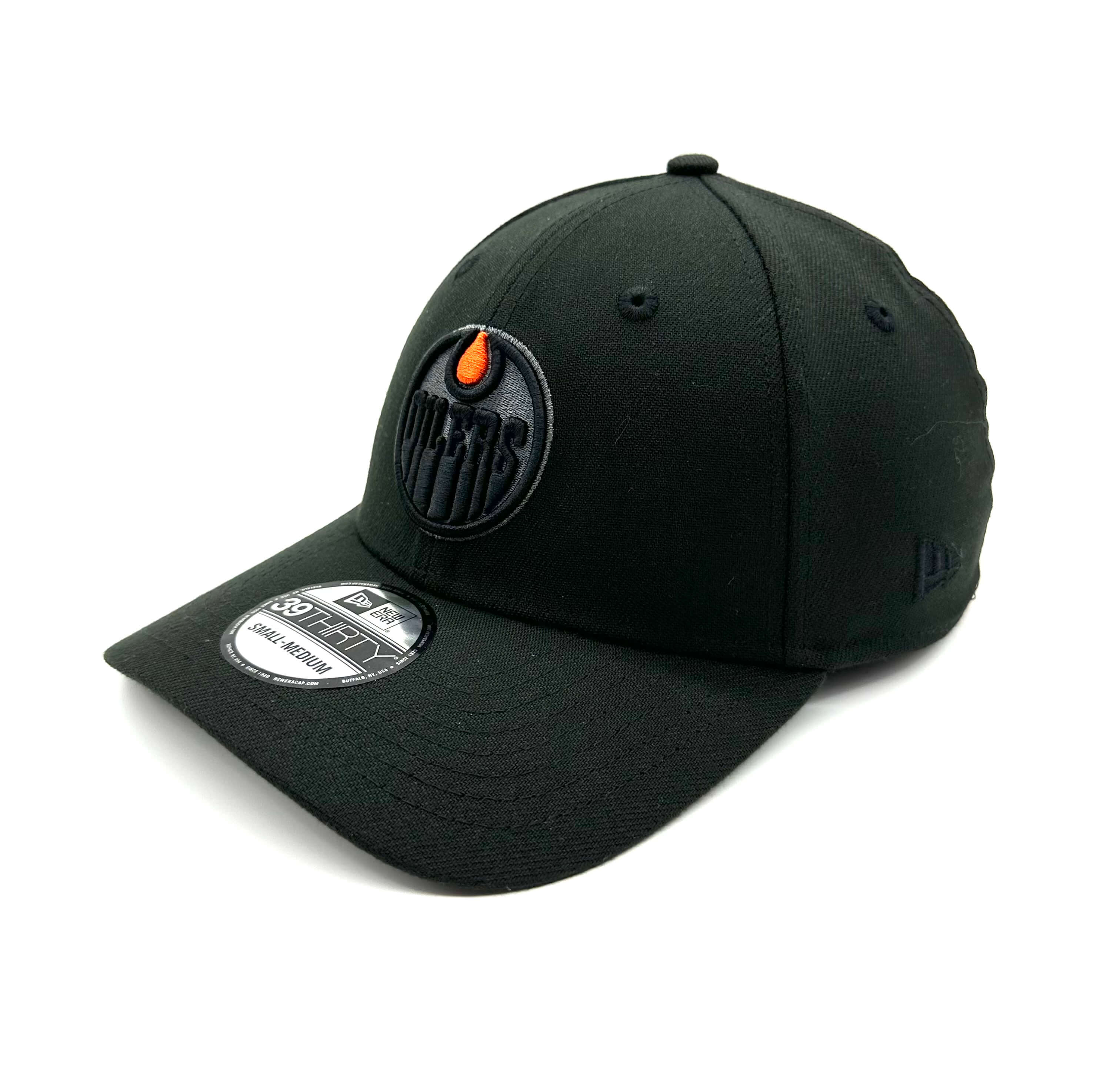 Edmonton Oilers New Era Pop Shadow 39THIRTY Flex Hat Black