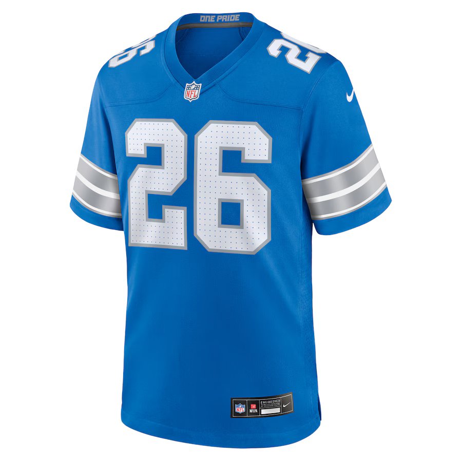 Men's Detroit Lions Jahmyr Gibbs Nike Home Game Player Jersey