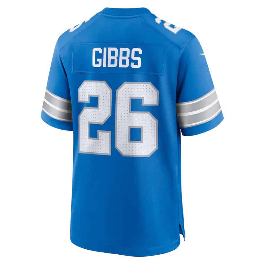 Men's Detroit Lions Jahmyr Gibbs Nike Home Game Player Jersey