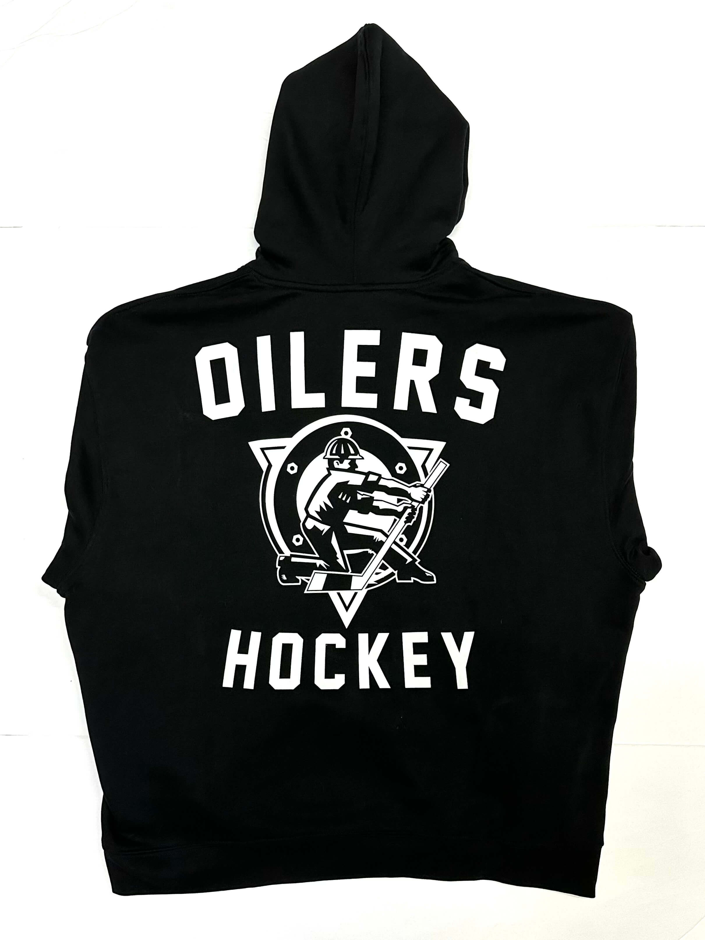 Men's Edmonton Oilers Mitchell Ness City Spotlight Oversized Hoodie  Black