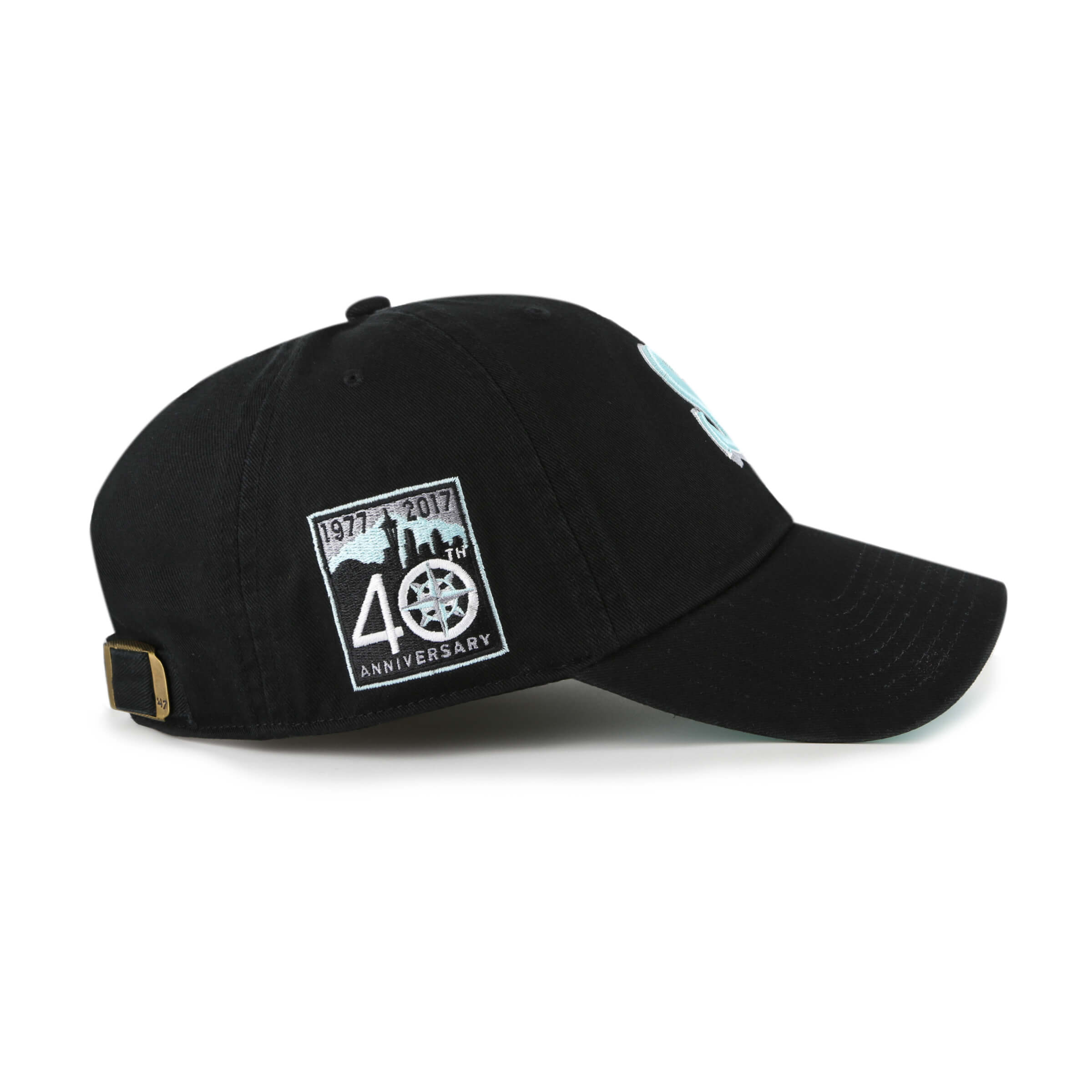 Seattle Mariners '47 Brand Black Mint Clean Up Adjustable Hat