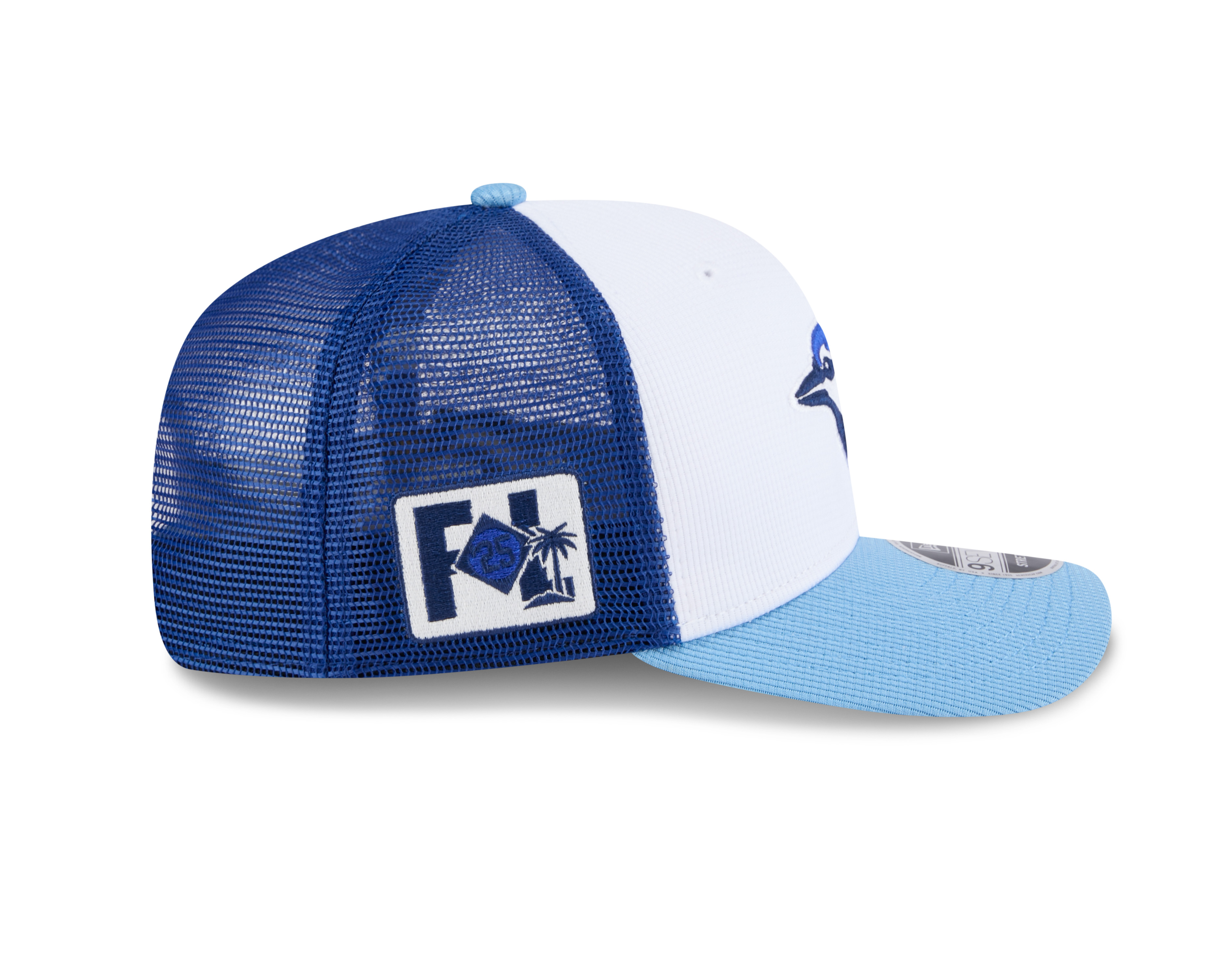 BD STUDS DAMAGE CAP BLUE ② New Era Men's CFL Winnipeg Blue Bombers Sideline '25