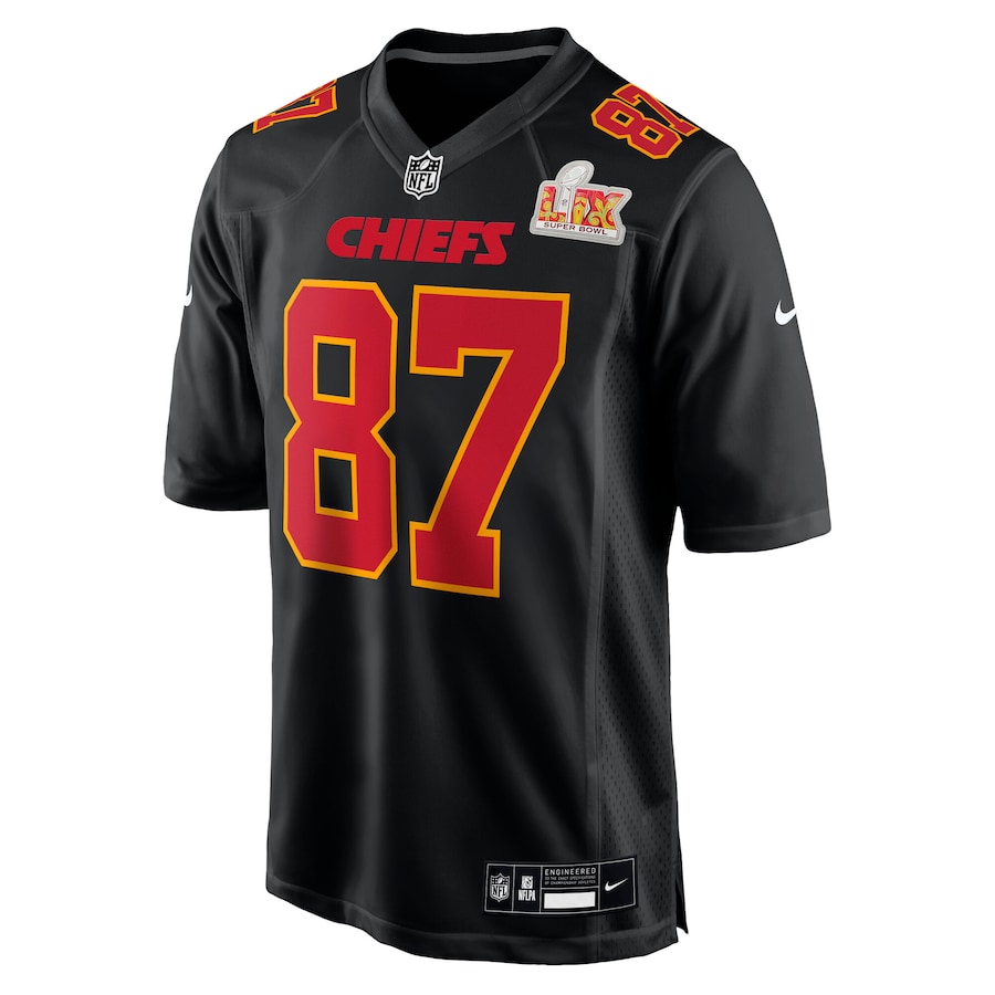 Men's Travis Kelce Kansas City Chiefs Nike Super Bowl LIX