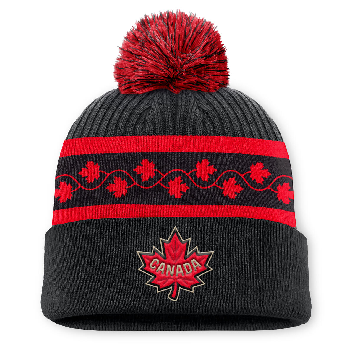 Canada Fanatics 2025 4 Nations Face-Off Team Cuffed Knit Hat